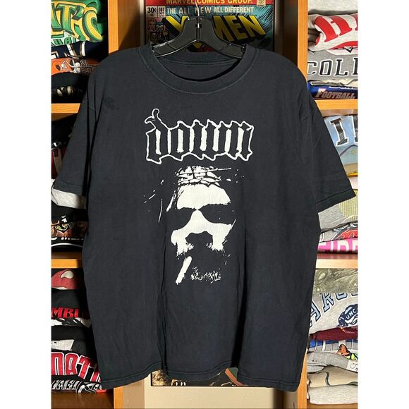 Vintage Y2K Down Over The Under 2008 Band Tee - Picture 1 of 5